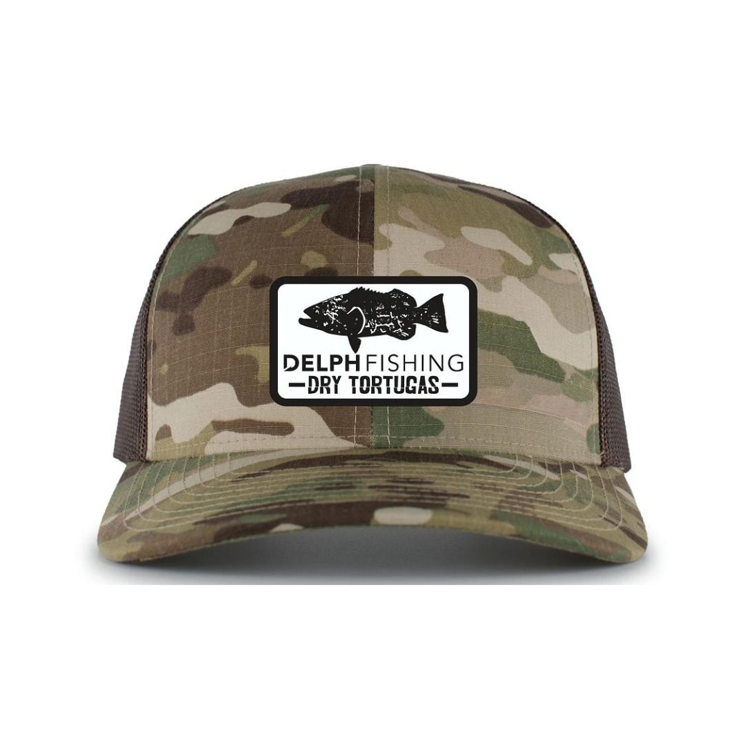 DELPH FISHING CAMO PATCH HAT