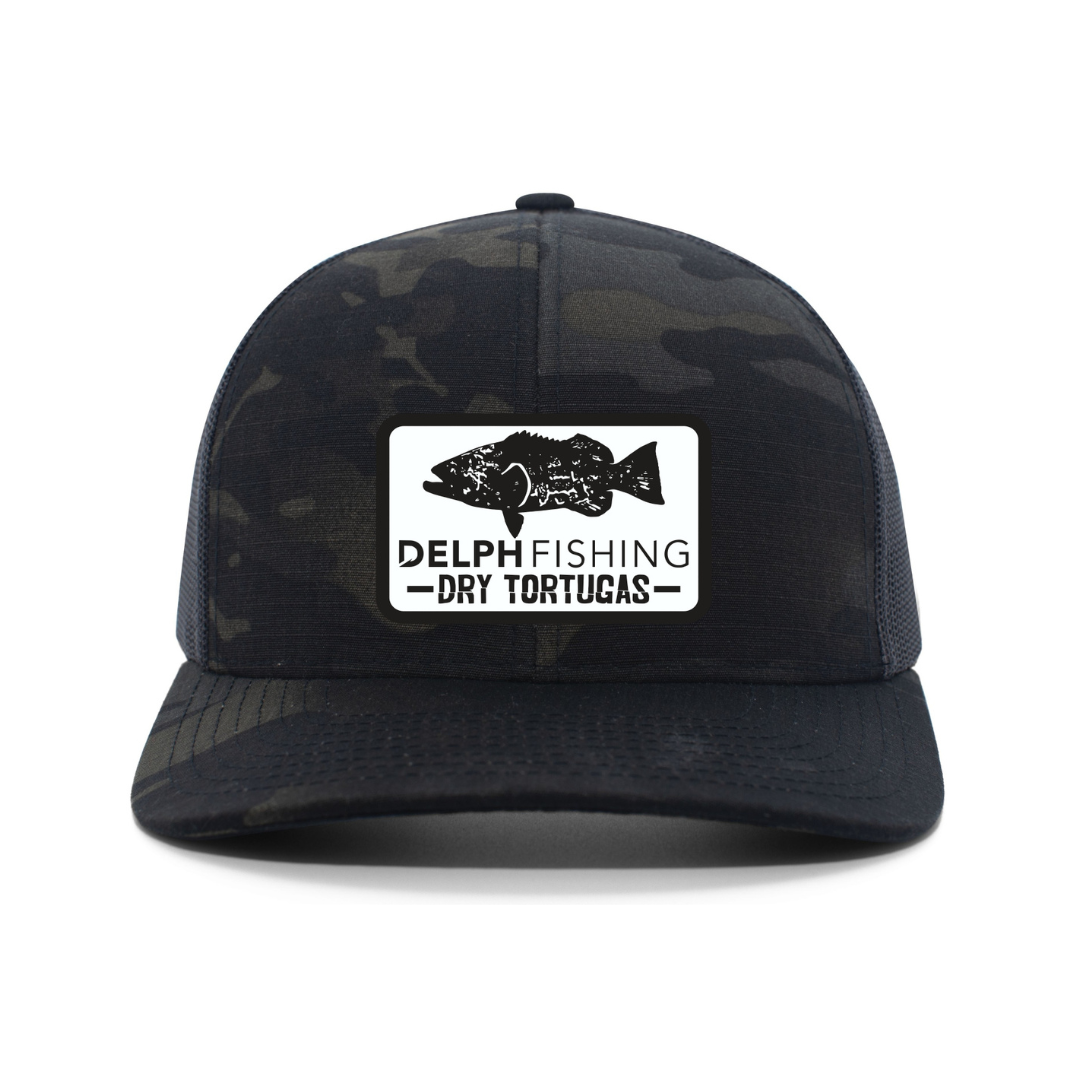 DELPH FISHING CAMO PATCH HAT